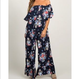 Pink Blush Floral Jumpsuit